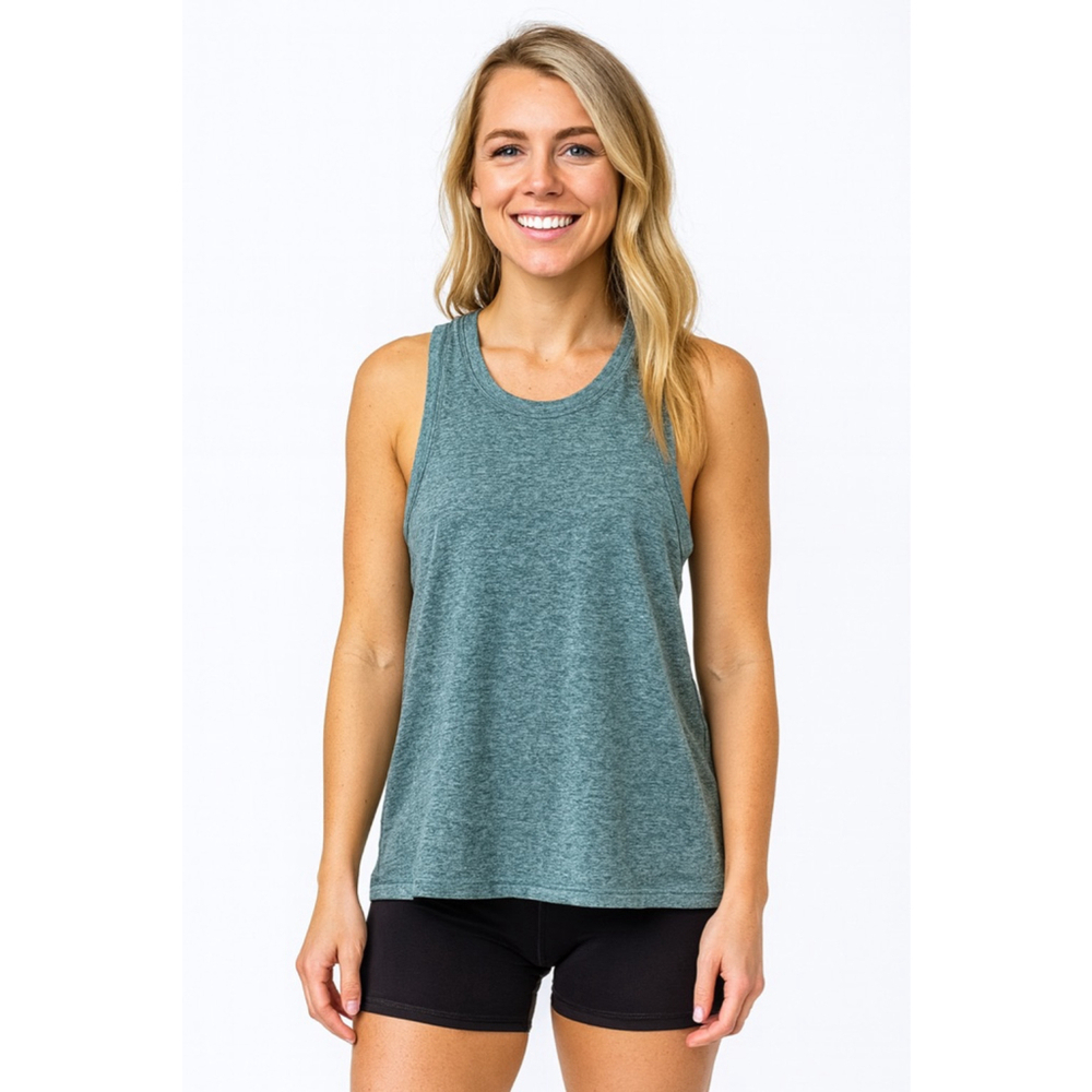 Women's All in Motion Tank Top Green/Gray Size M